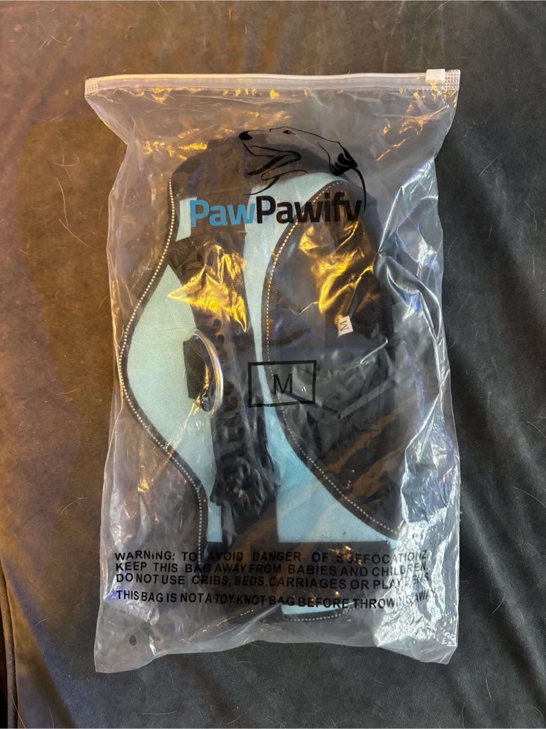PawPawify Pet Harness - Sky Blue - Size M - photo 3