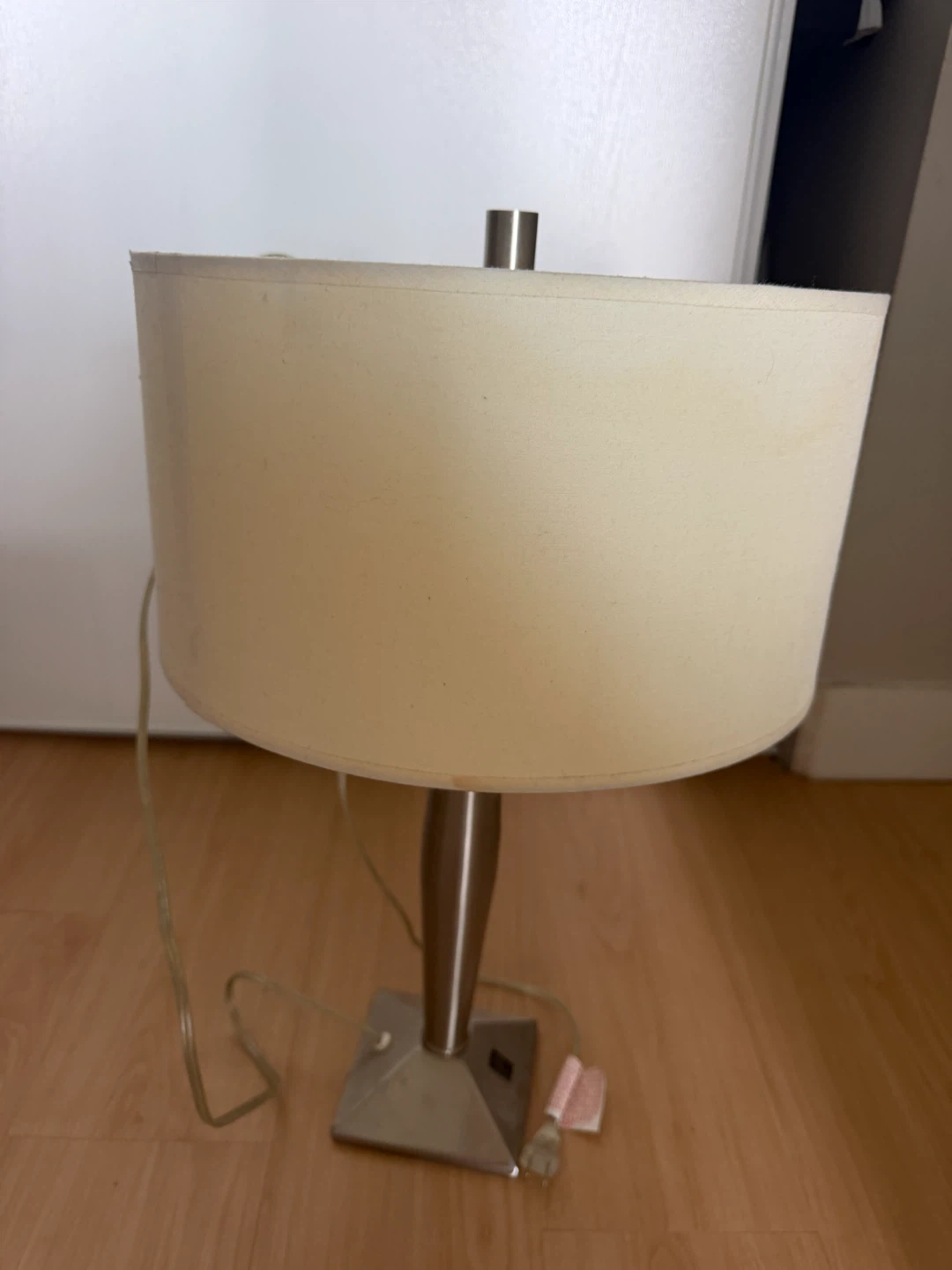 Table Lamp with Cream Shade