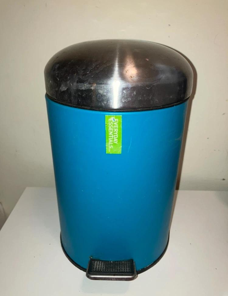 Everyday Essentials Blue Step Can Bin