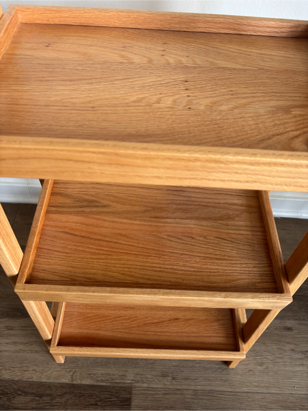3-Tier Oak Ladder Style Shelf - photo 2