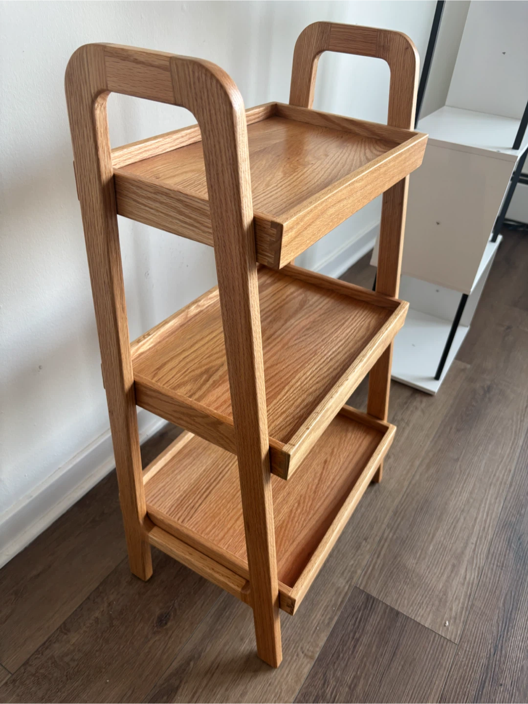 3-Tier Oak Ladder Style Shelf - photo 3