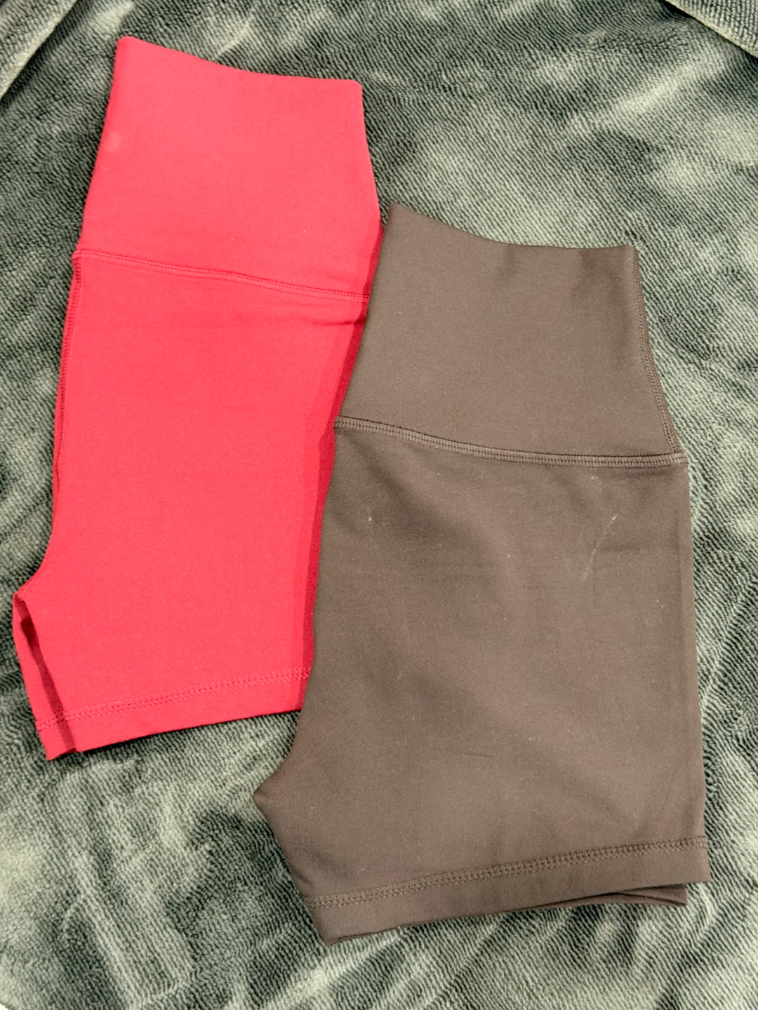 Women's Athletic Shorts - Pink & Brown