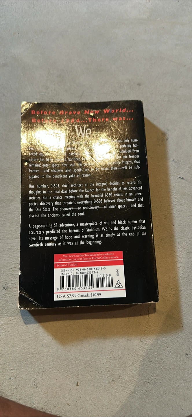 We by Yevgeny Zamyatin Paperback Book - photo 2
