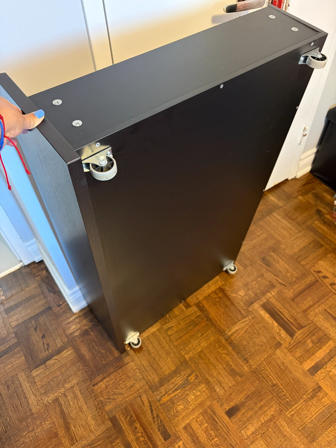 IKEA MALM 2x king Black Storage Drawer with Wheels - photo 3