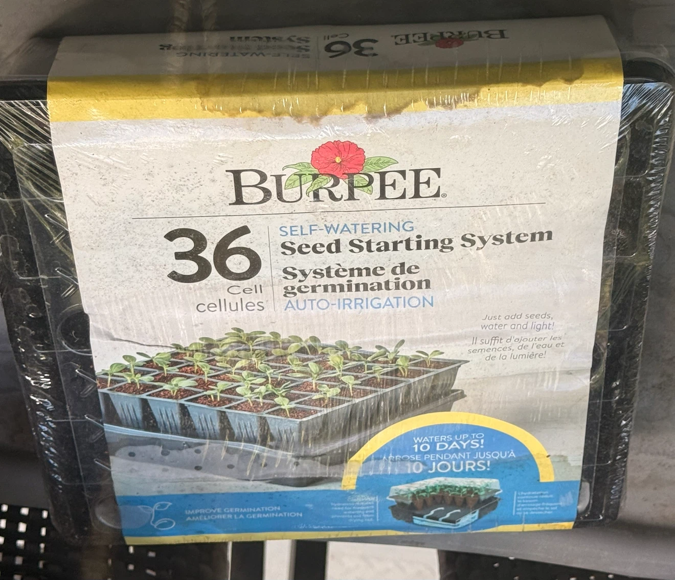 Burpee 36 Cell Self-Watering Seed Starting System - New