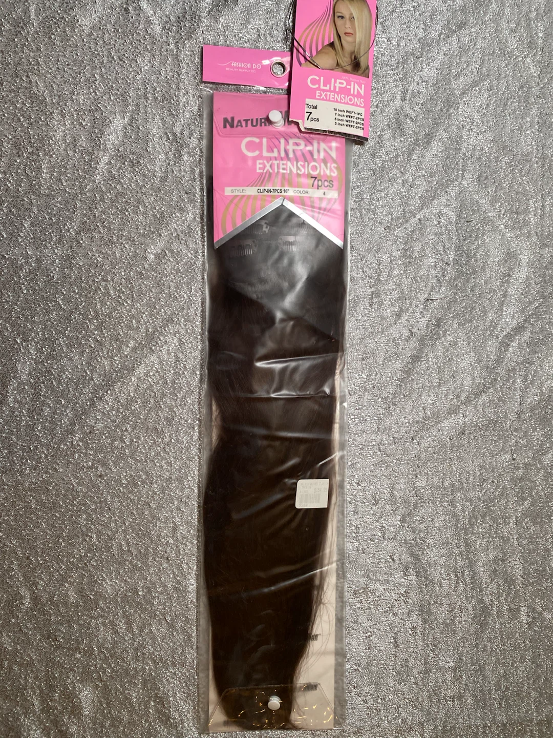 2 day sale! HUMAN HAIR CLIP- IN EXTENSIONS 7PCS 16″ - photo 4