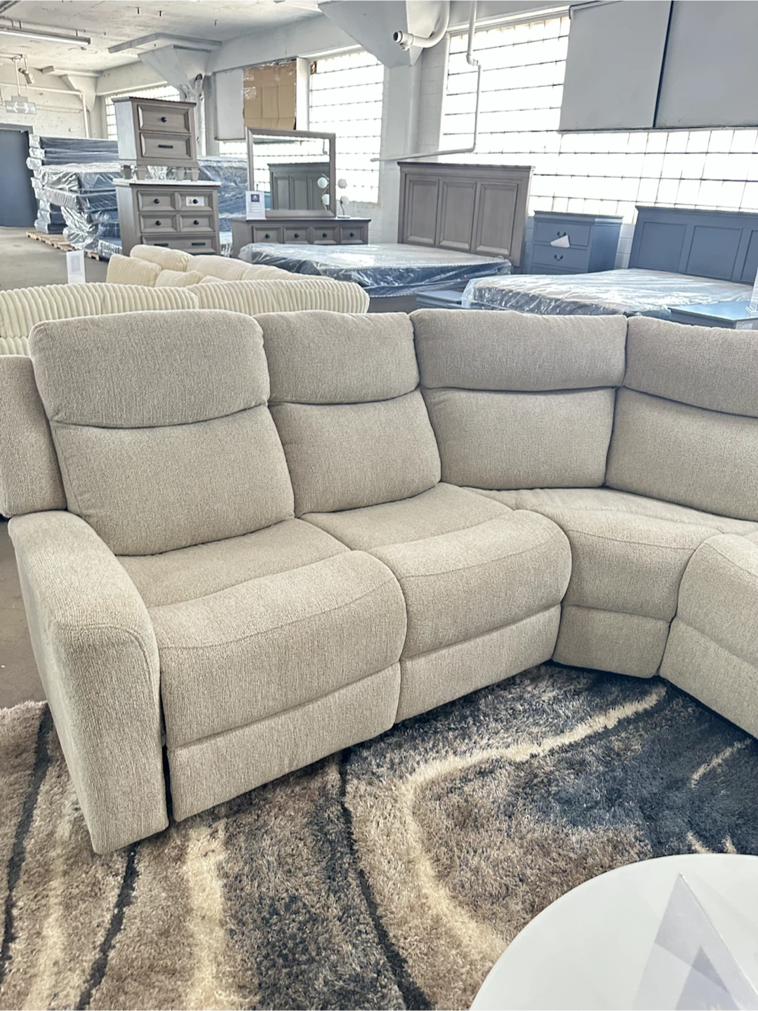 Sectional Reclining Sofa with Cup Holders - photo 3