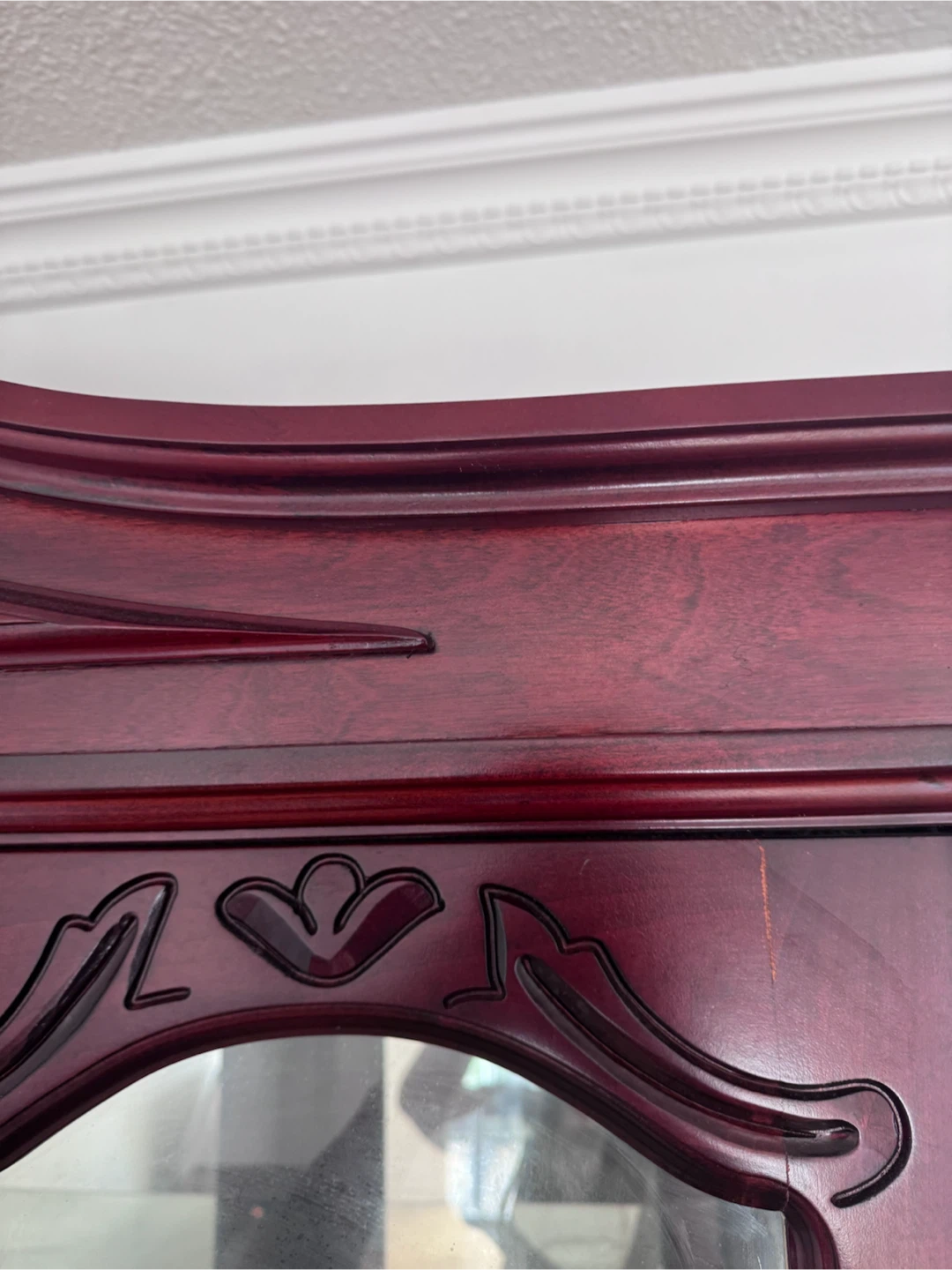Cherry Wood Display Cabinet with Glass Doors - photo 5
