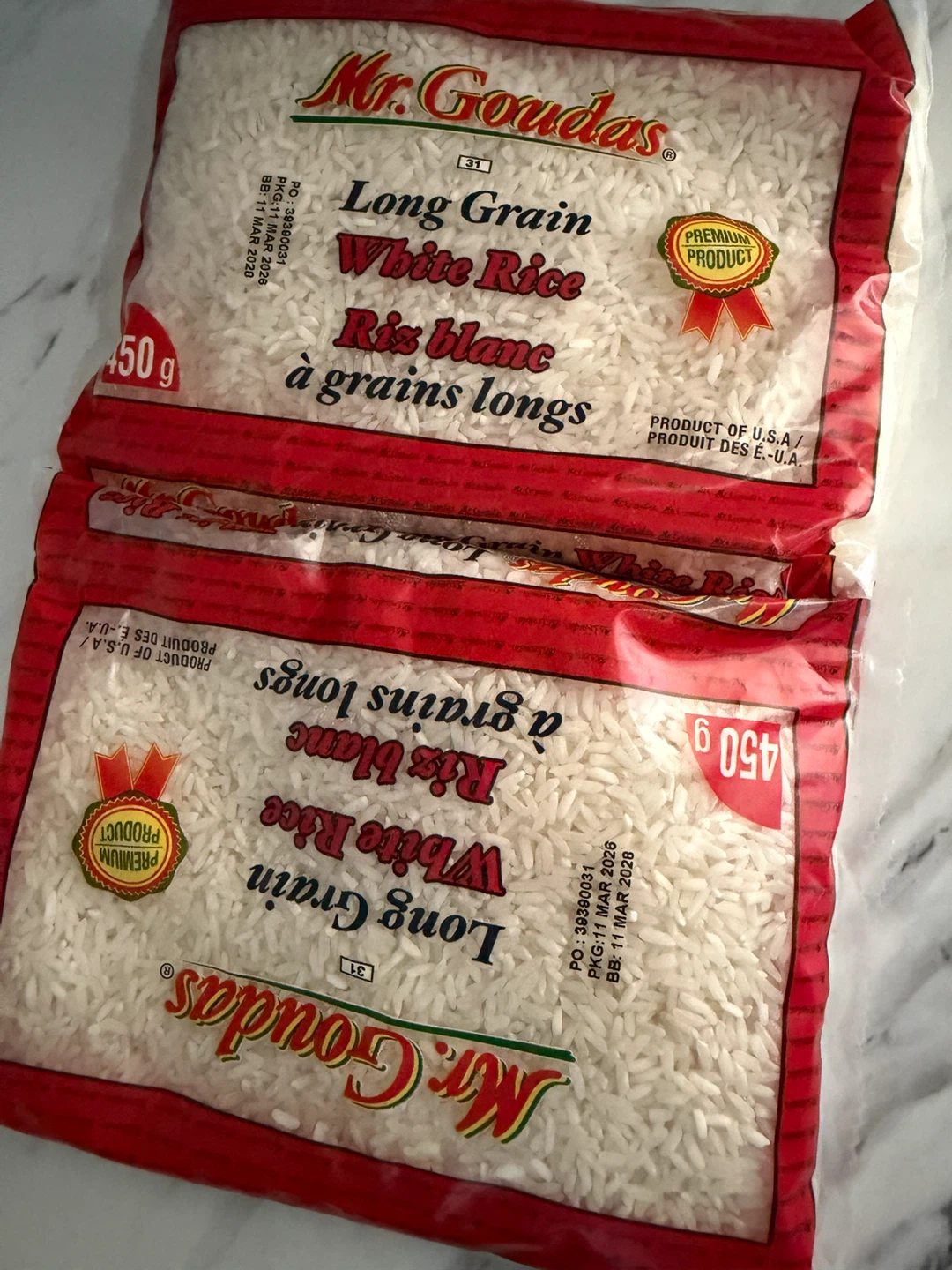 Mr. Goudas Long Grain White Rice 450g