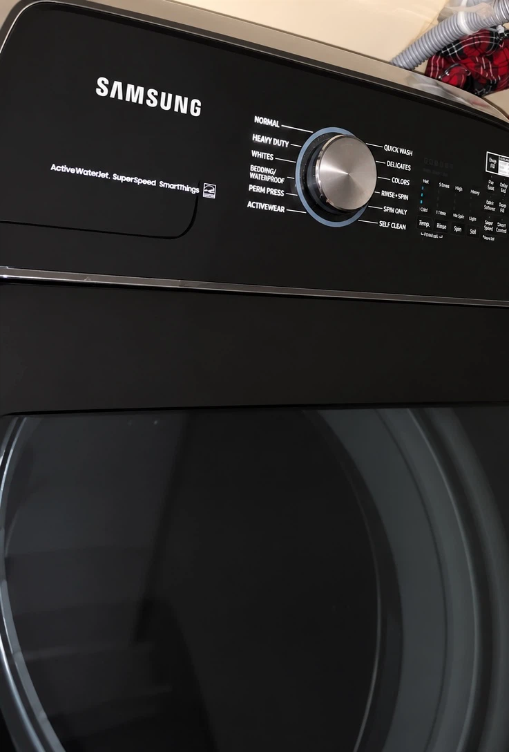 Samsung ActiveWaterJet Top Load Washer and front load dryer - photo 2