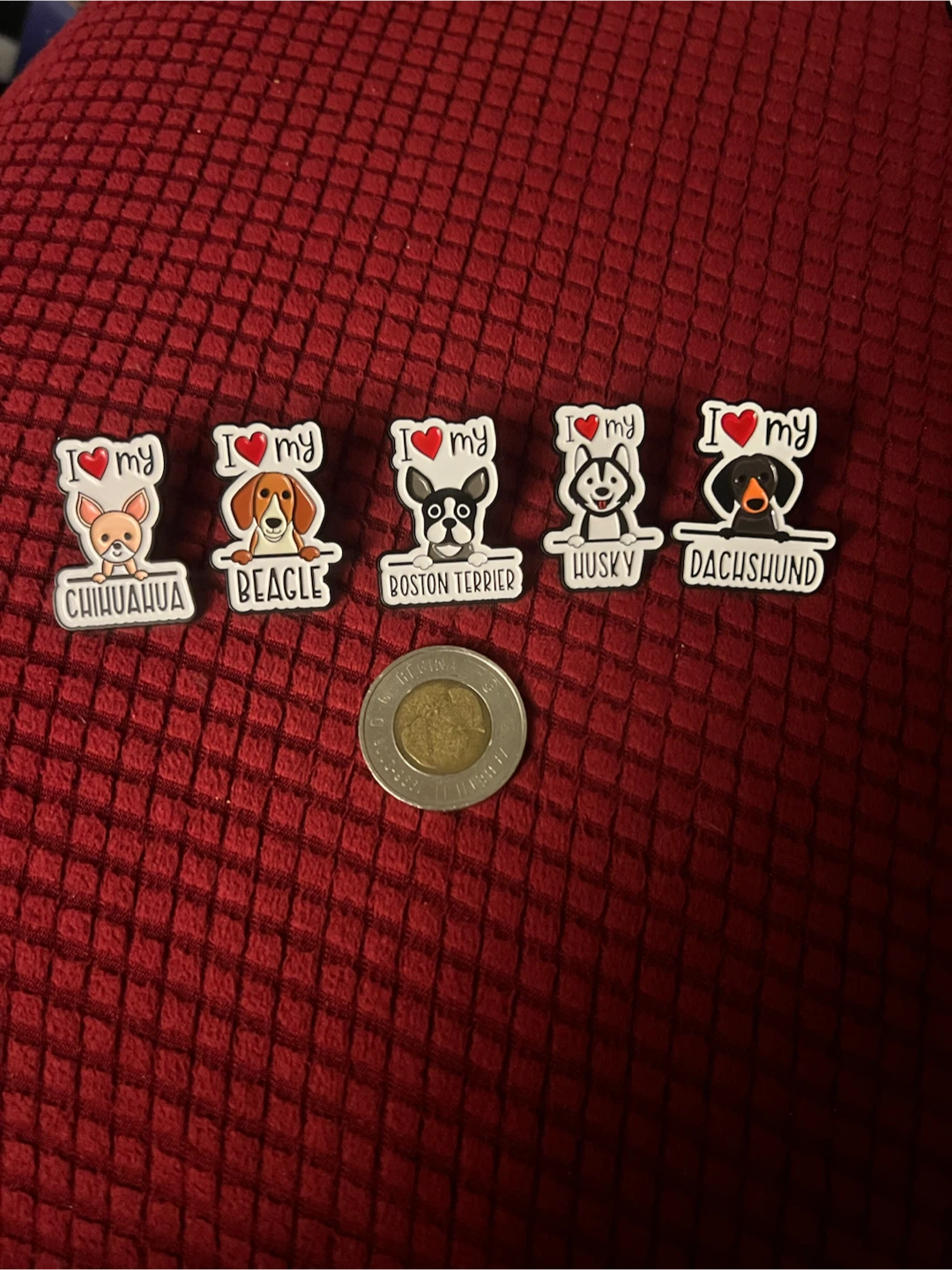 Set of 5 Dog Breed Charms