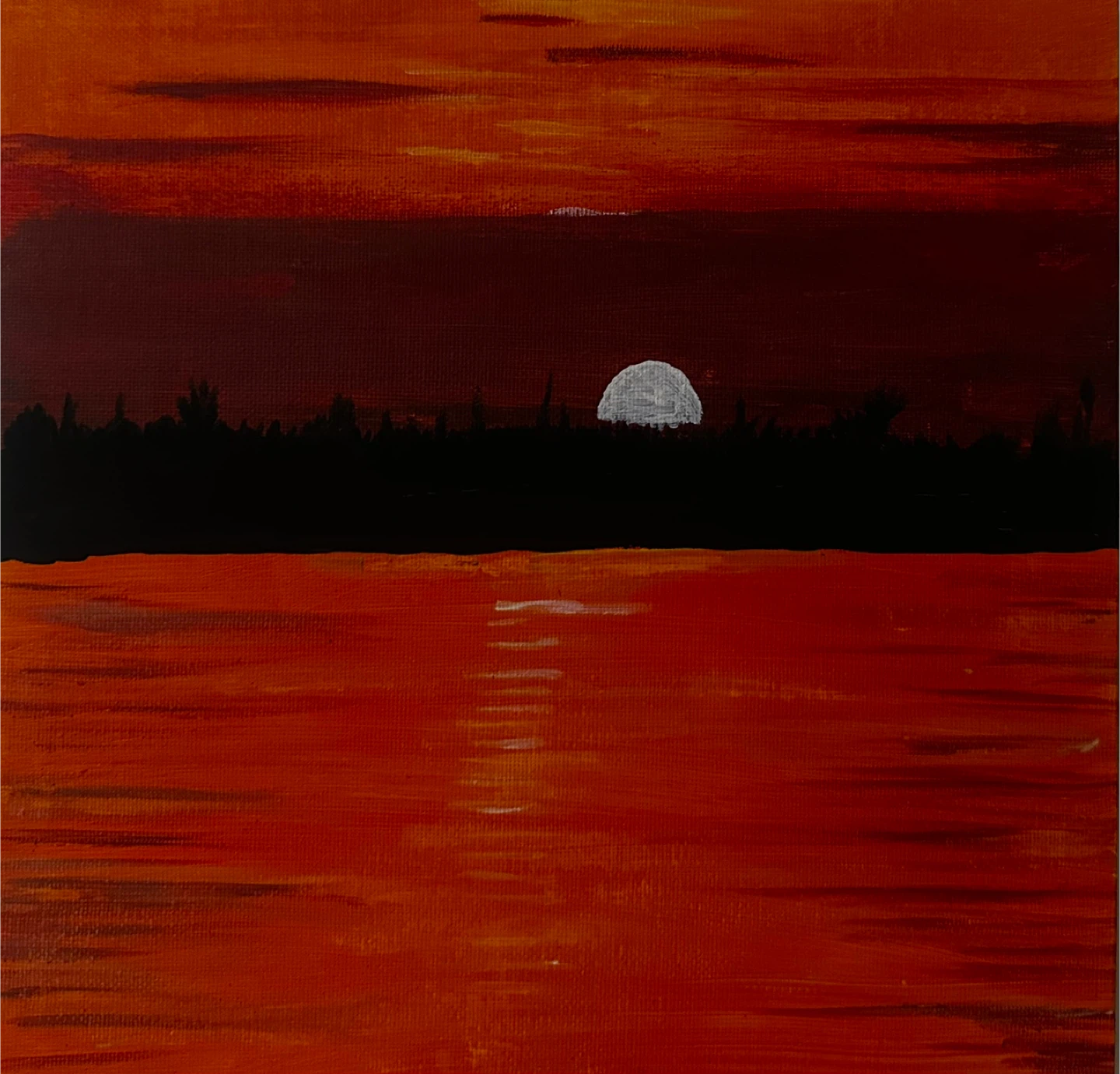 Sunset Landscape Painting