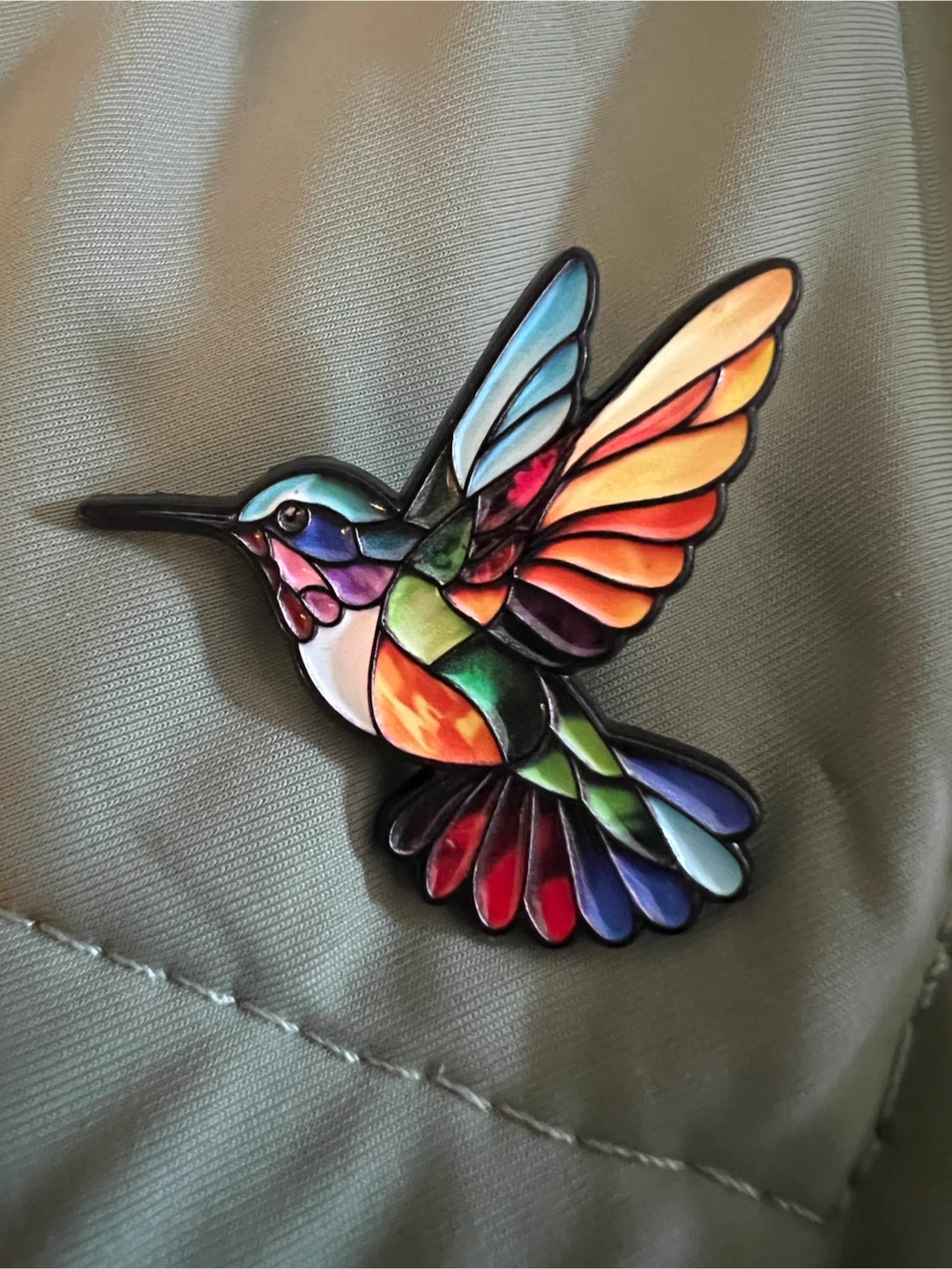 Hummingbird Enamel Pin