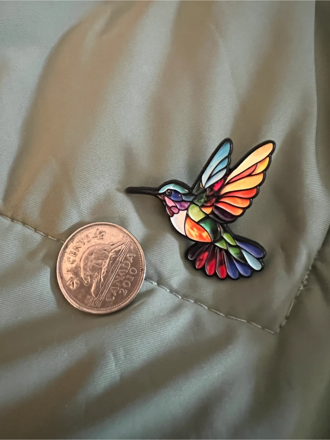 Hummingbird Enamel Pin - photo 2