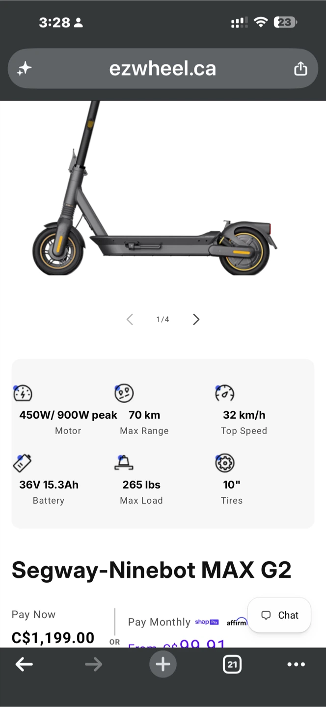 Nineboot scotter segway max 2 - photo 3