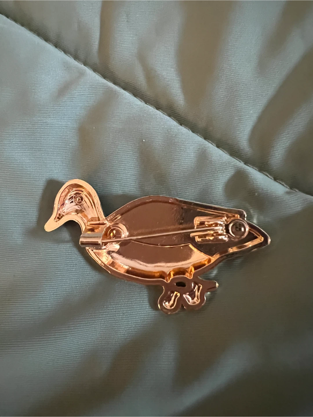 Gold Tone Duck Brooch Pin - photo 2