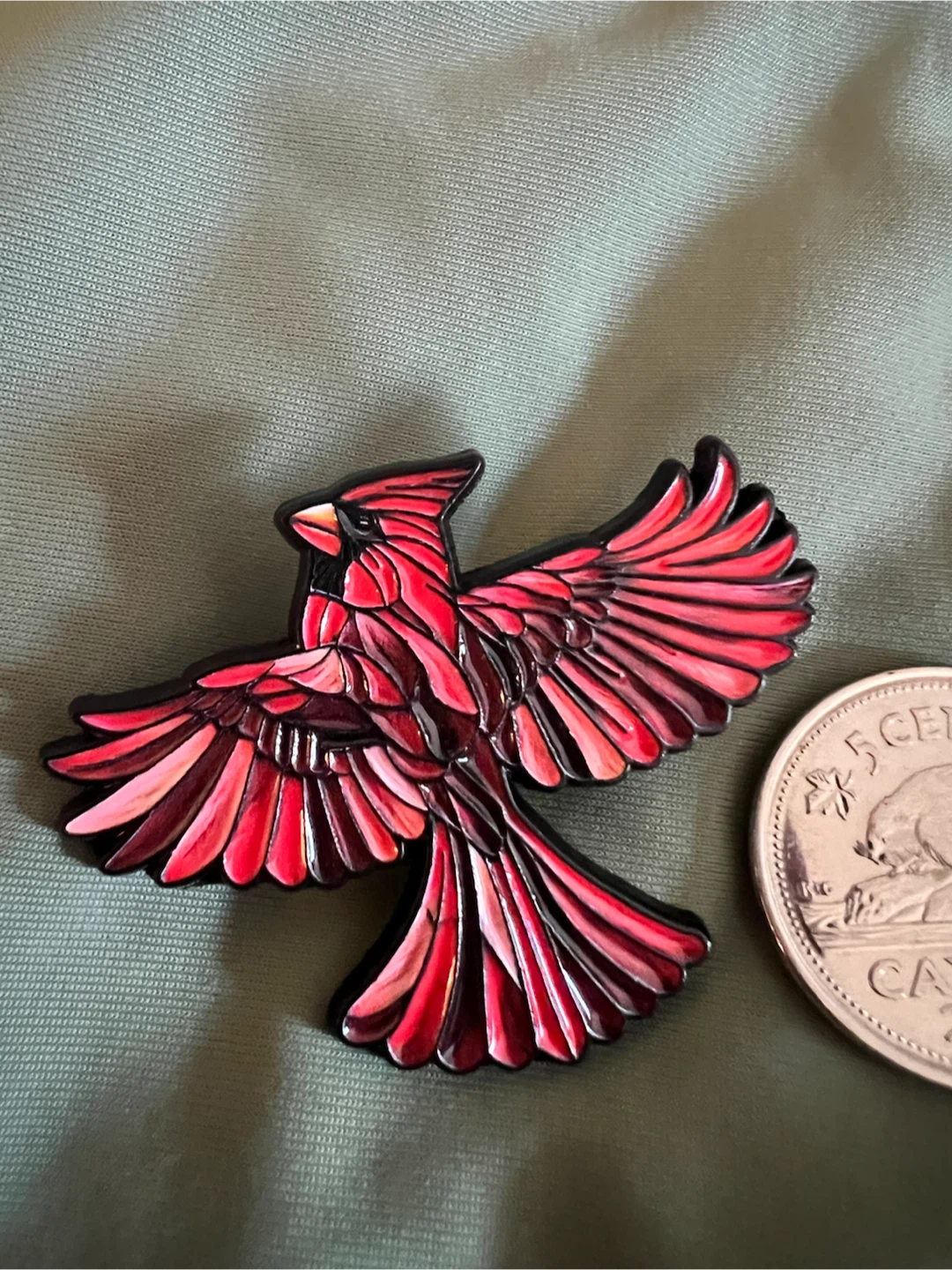 Red Cardinal Enamel Pins (Set of 2) - photo 3