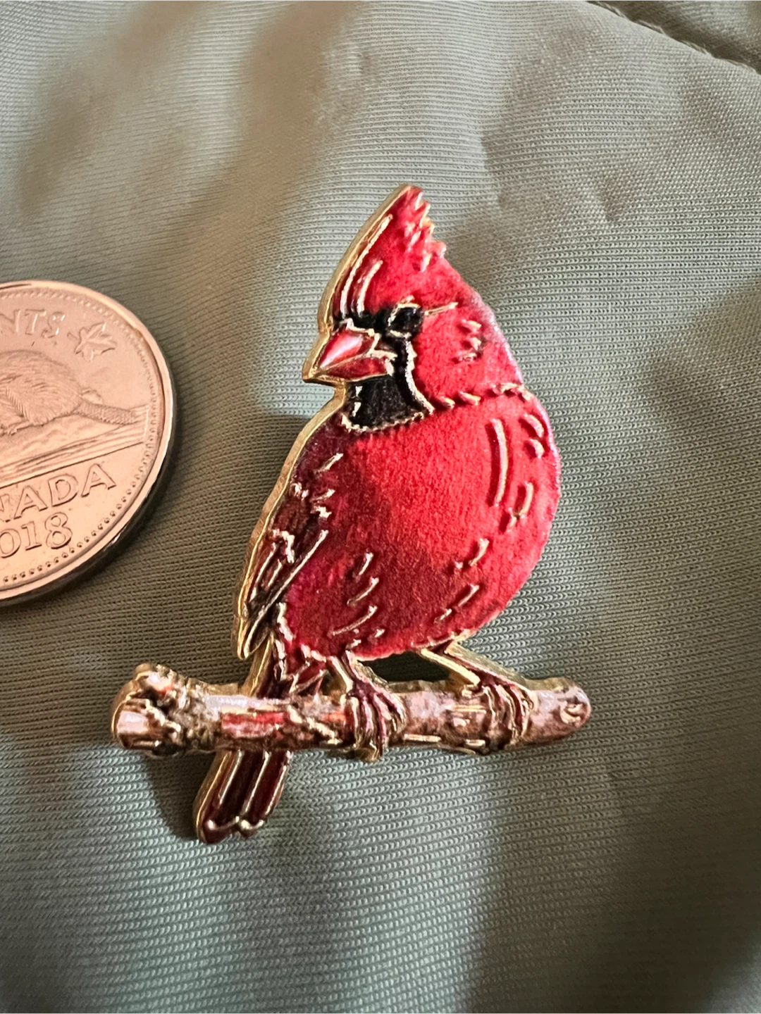 Red Cardinal Enamel Pins (Set of 2) - photo 4