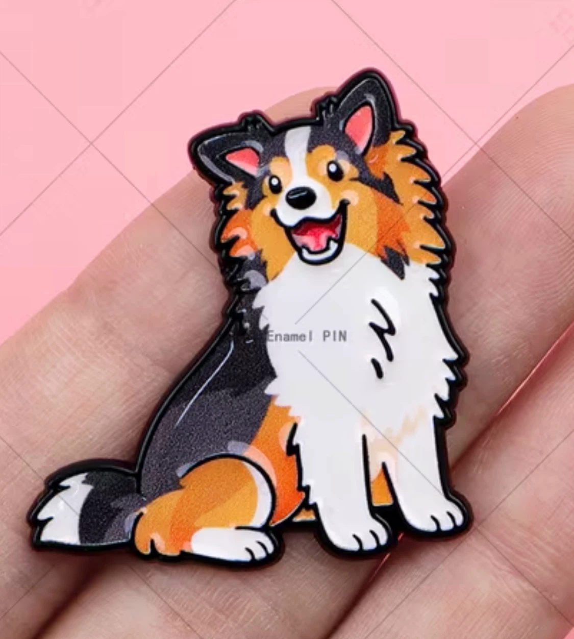 Cute Enamel Dog Pin