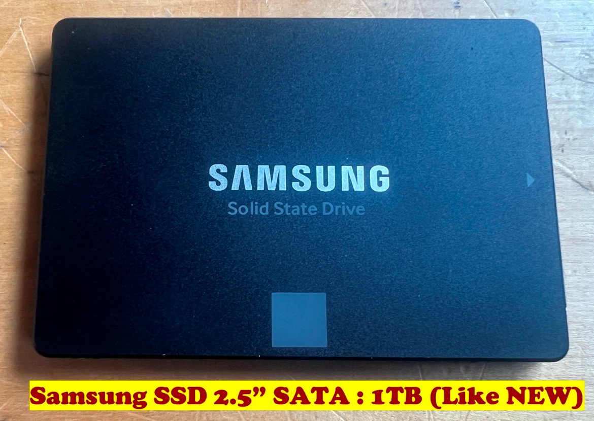 Samsung SSD 2.5” SATA : 1TB (Like NEW)