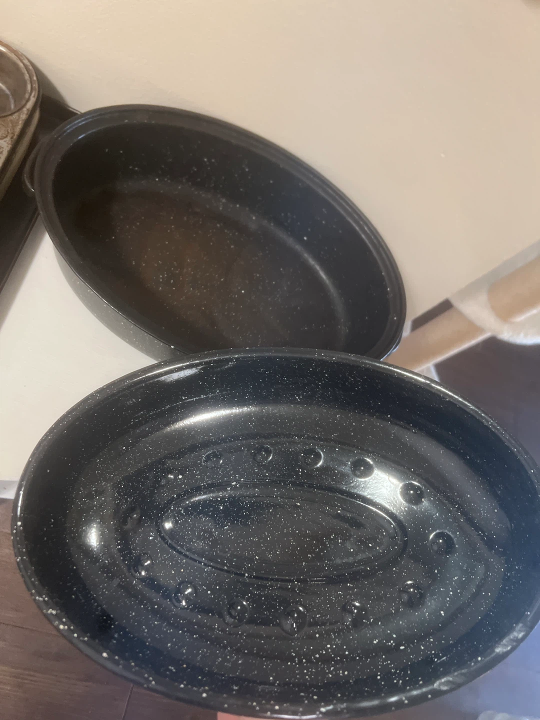 Vintage Kitchen Bakeware & Roasting Lot - 4 Pcs - photo 2