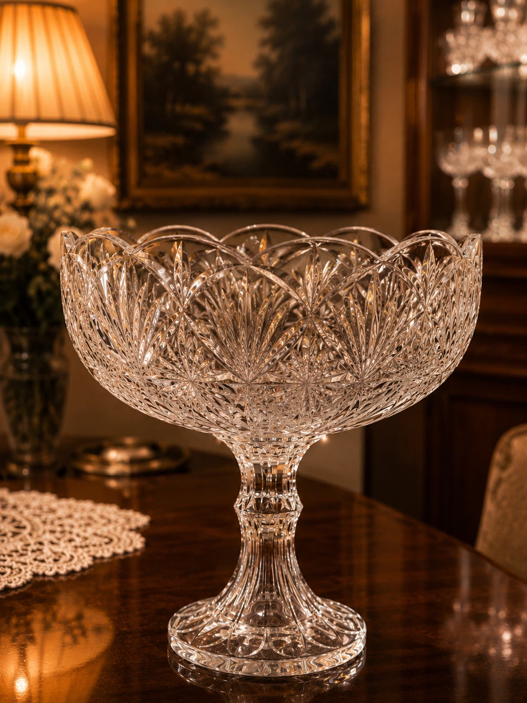 Dublin Collection Crystal Glass Footed Bowls - photo 3