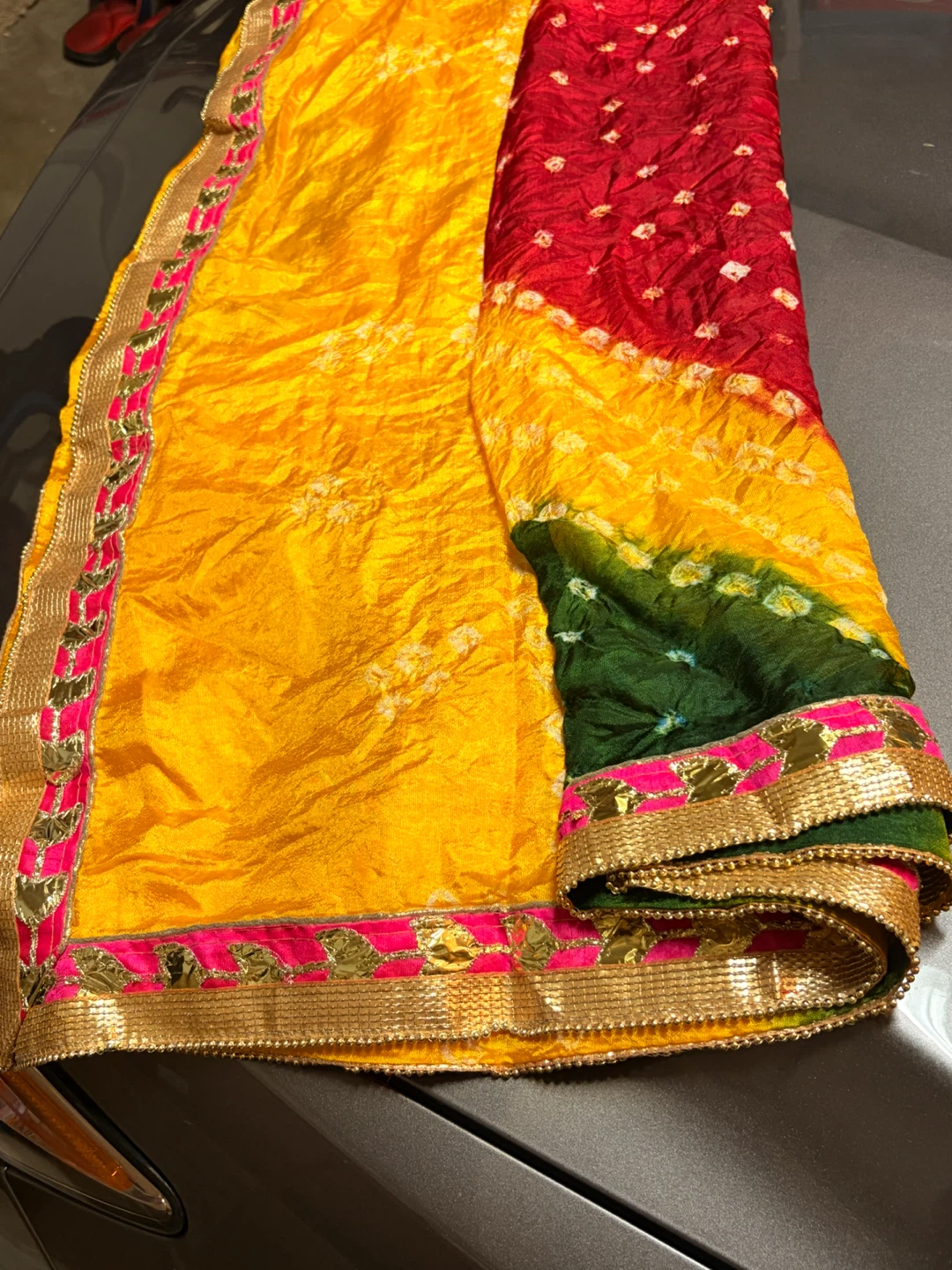 Tie-Dye Scarf Wrap Indian Bandhni Full Size Dupattas - photo 3