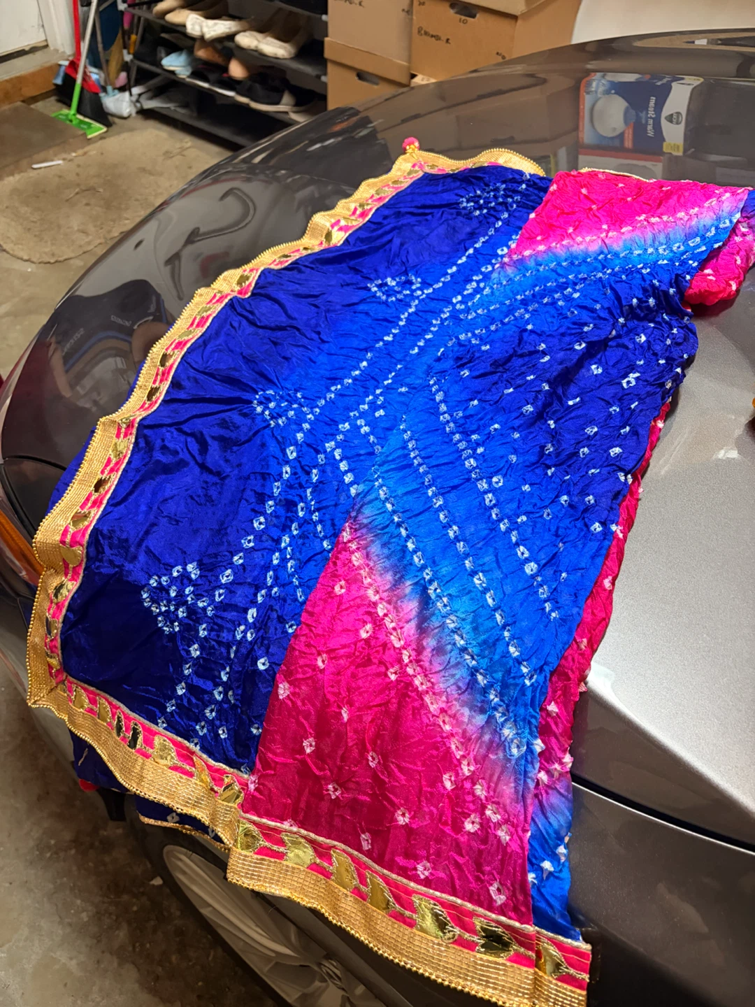 Tie-Dye Scarf Wrap Indian Bandhni Full Size Dupattas - photo 4