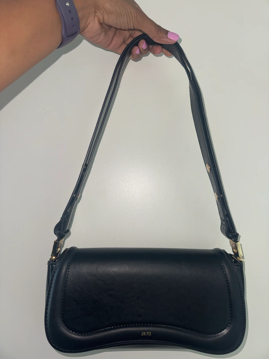 JM PEI Black Shoulder Bag