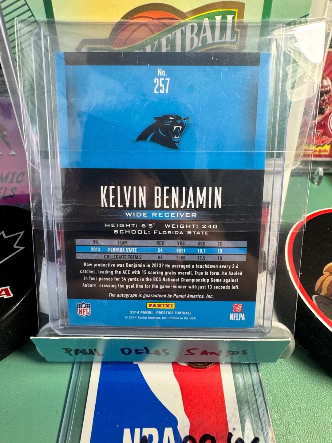 Kelvin Benjamin 2014 Panini Prestige Football Card - photo 3