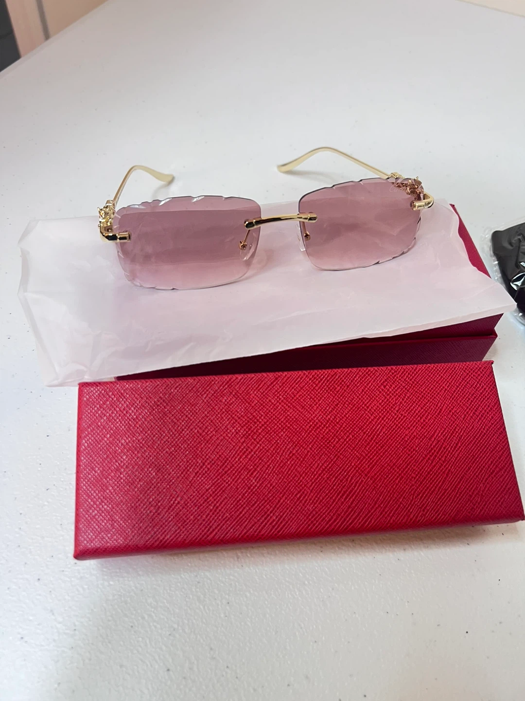 Cartier style pin gradient lense sunglasses  unisex - photo 4