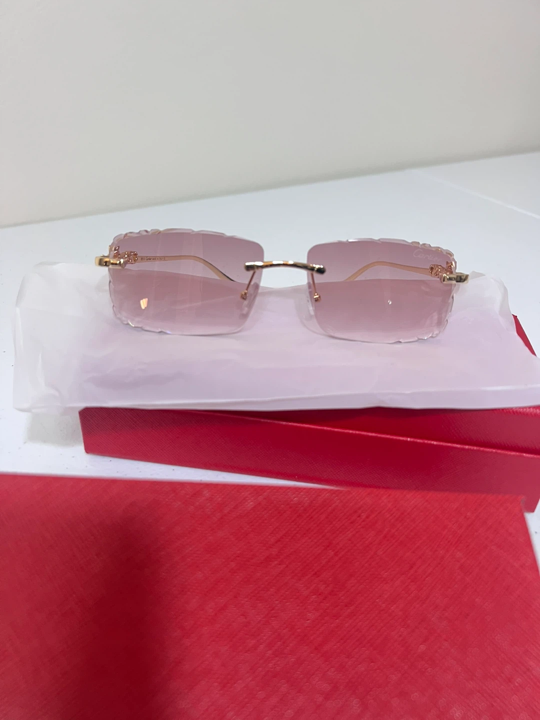 Cartier style pin gradient lense sunglasses  unisex - photo 2