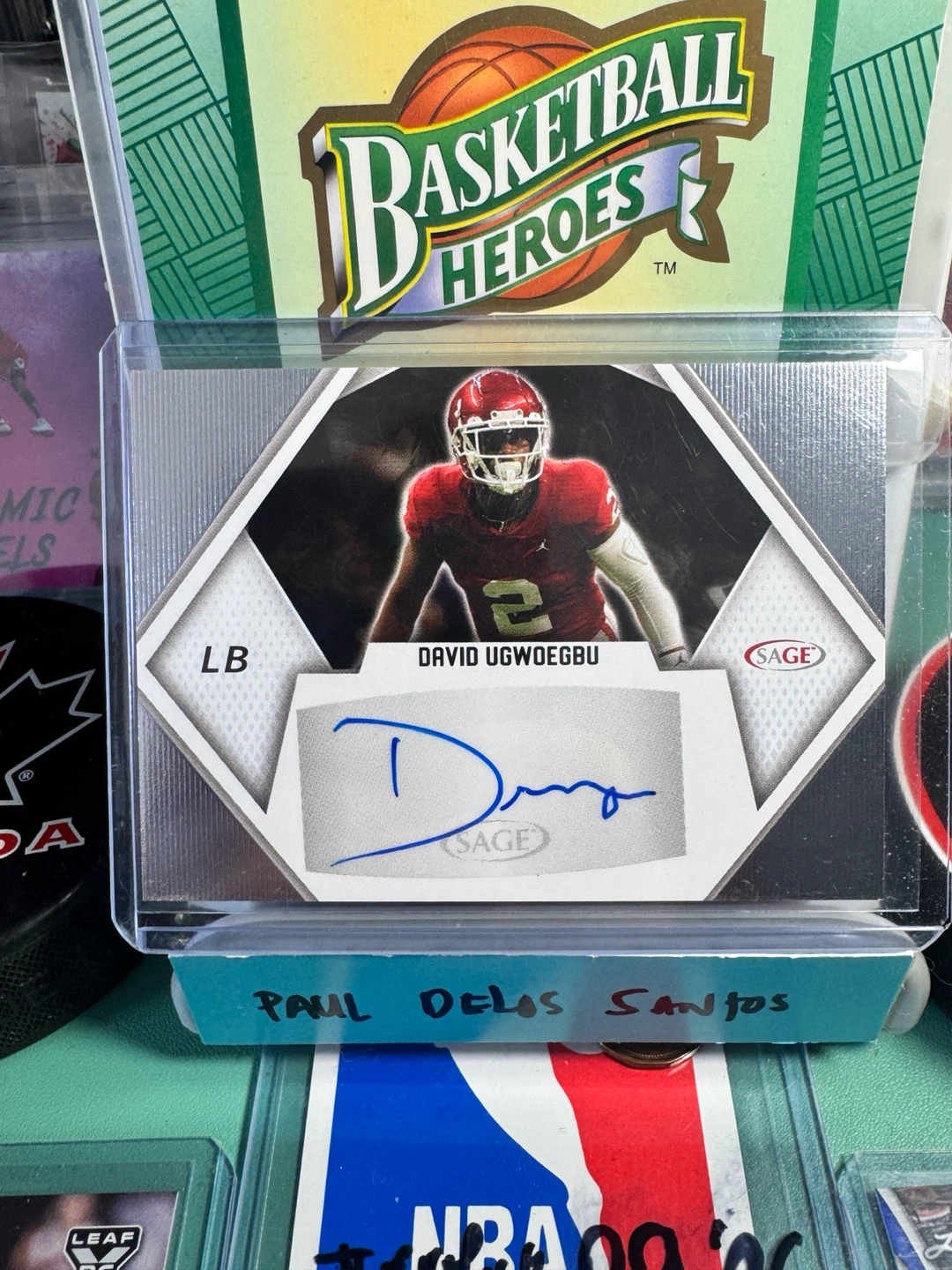 David Ugwoegbu Autographed Football Card - photo 2