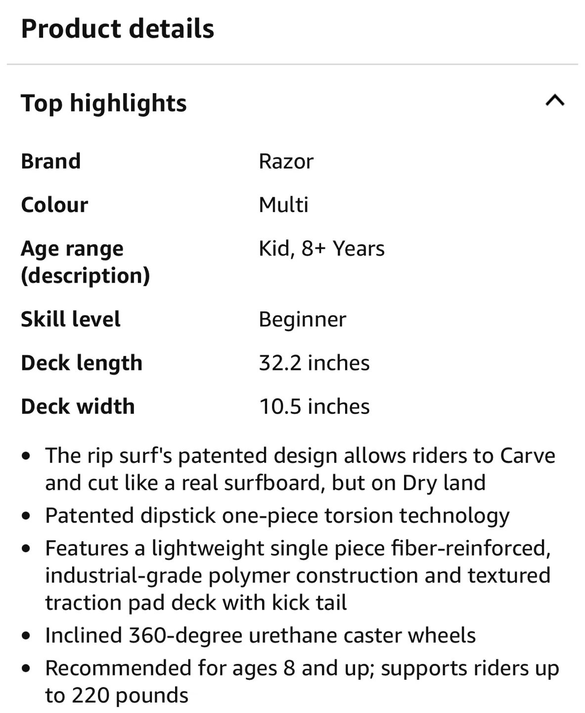 Razor Ripsurf Ripstick/Surfboard hybrid - photo 4