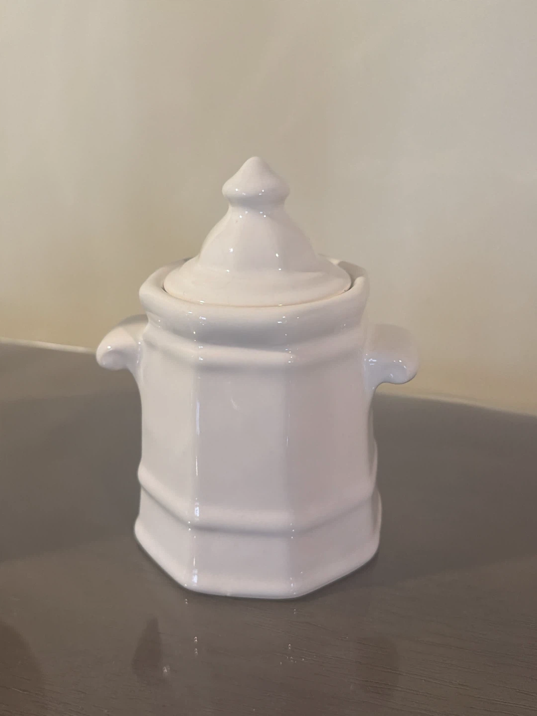 White Ceramic Coffee Pot Set with Salt-Pepper Shakers - photo 4