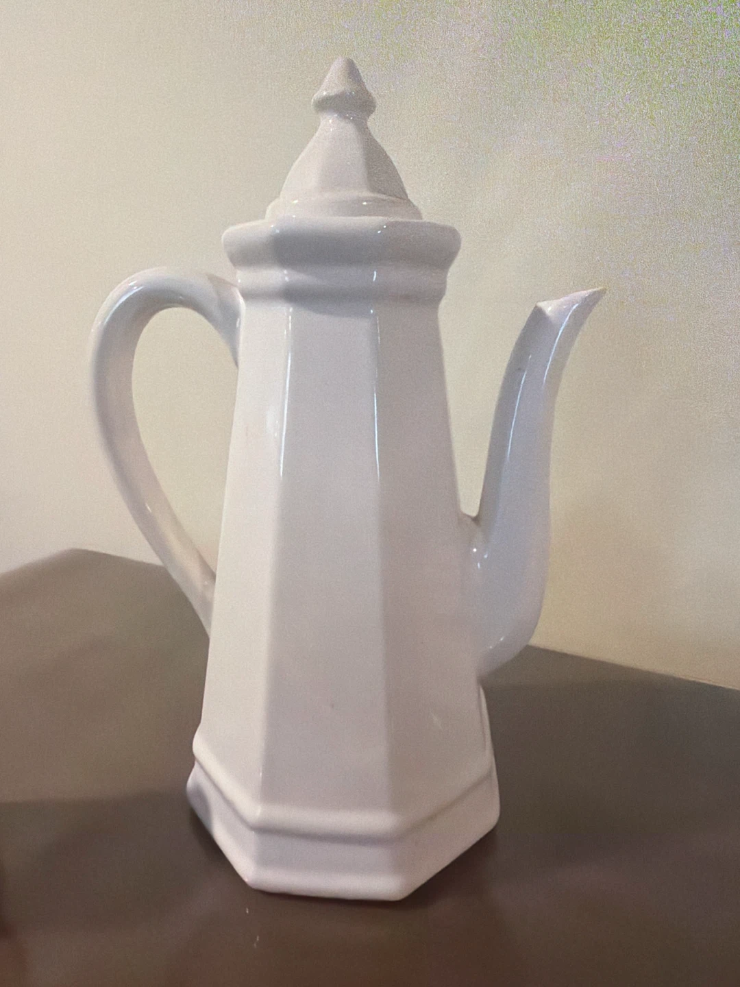 White Ceramic Coffee Pot Set with Salt-Pepper Shakers - photo 5