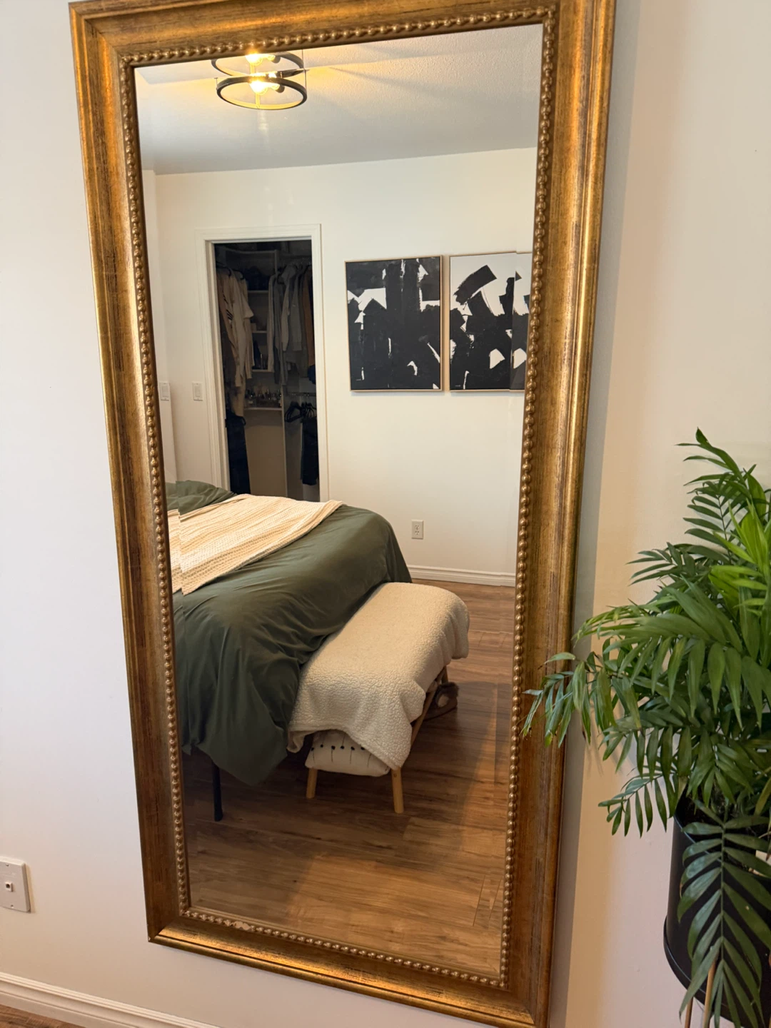 Large Gold Ornate Full-Length Mirror - photo 2