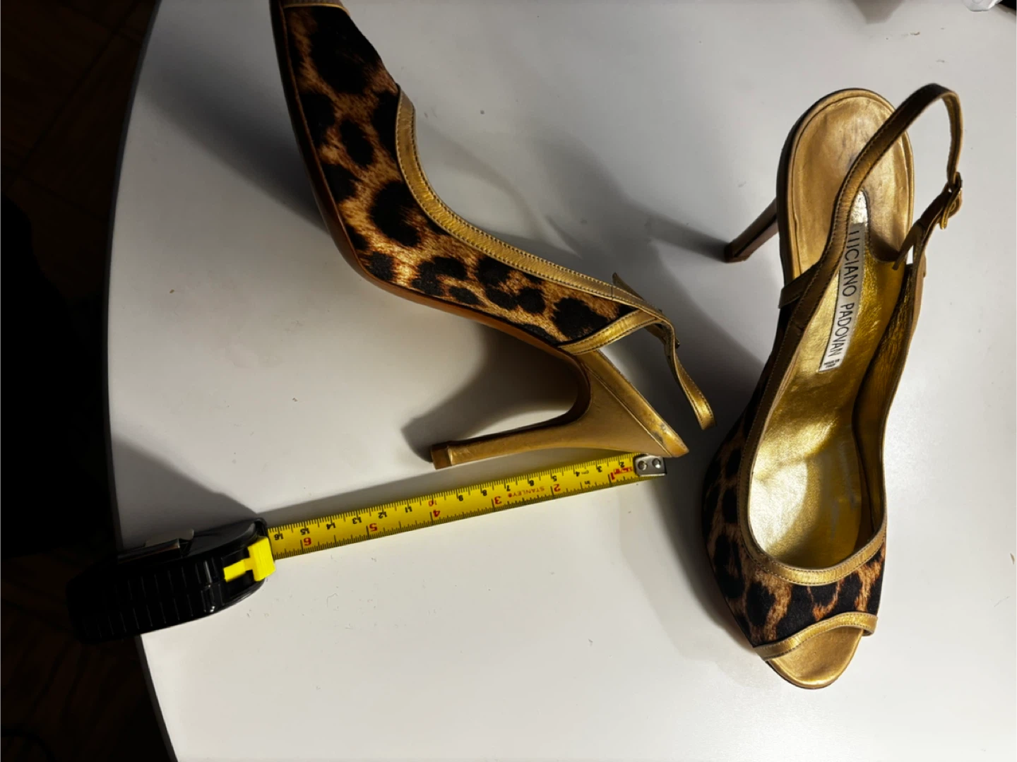 Luciano Padovani shoes leopard print US sz 8; made in Italy - photo 2