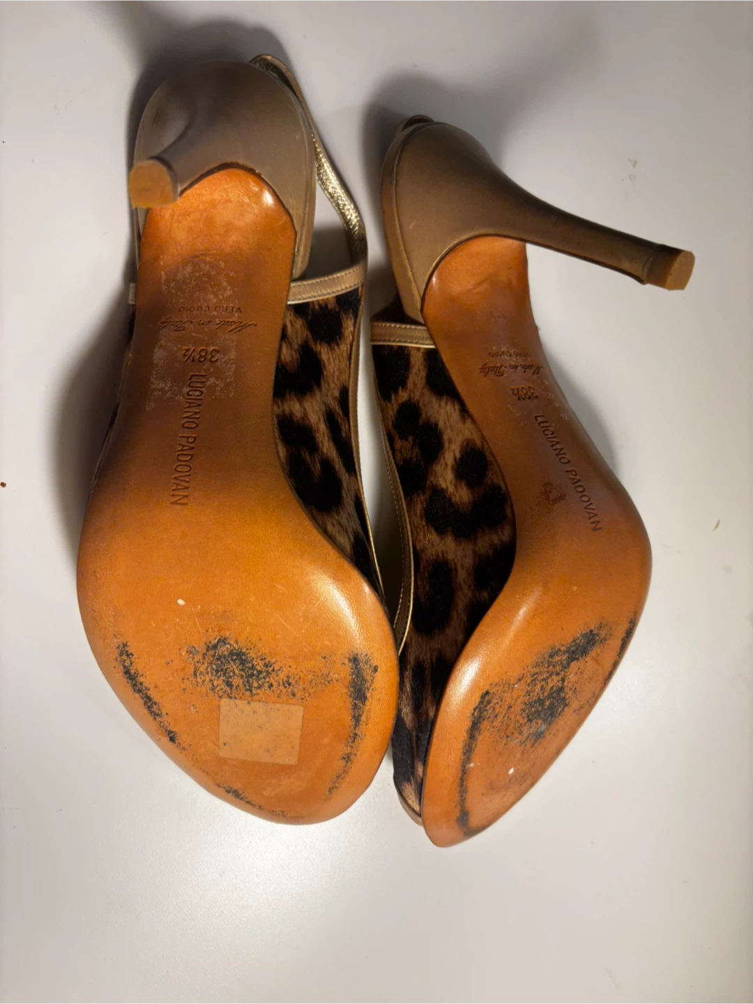 Luciano Padovani shoes leopard print US sz 8; made in Italy - photo 4