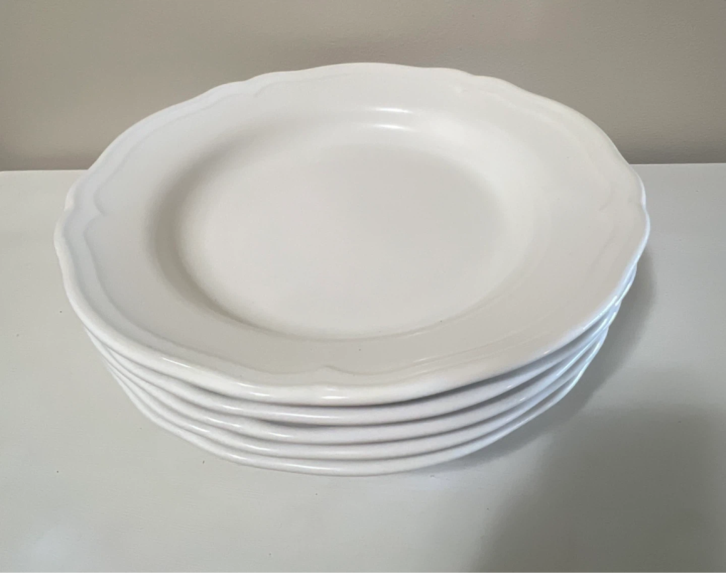 IKEA UPPLAGA White Salad / Side Plates - Set of 5