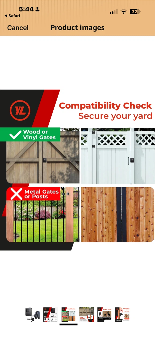 YARDLOCK Combination Gate Lock - photo 5