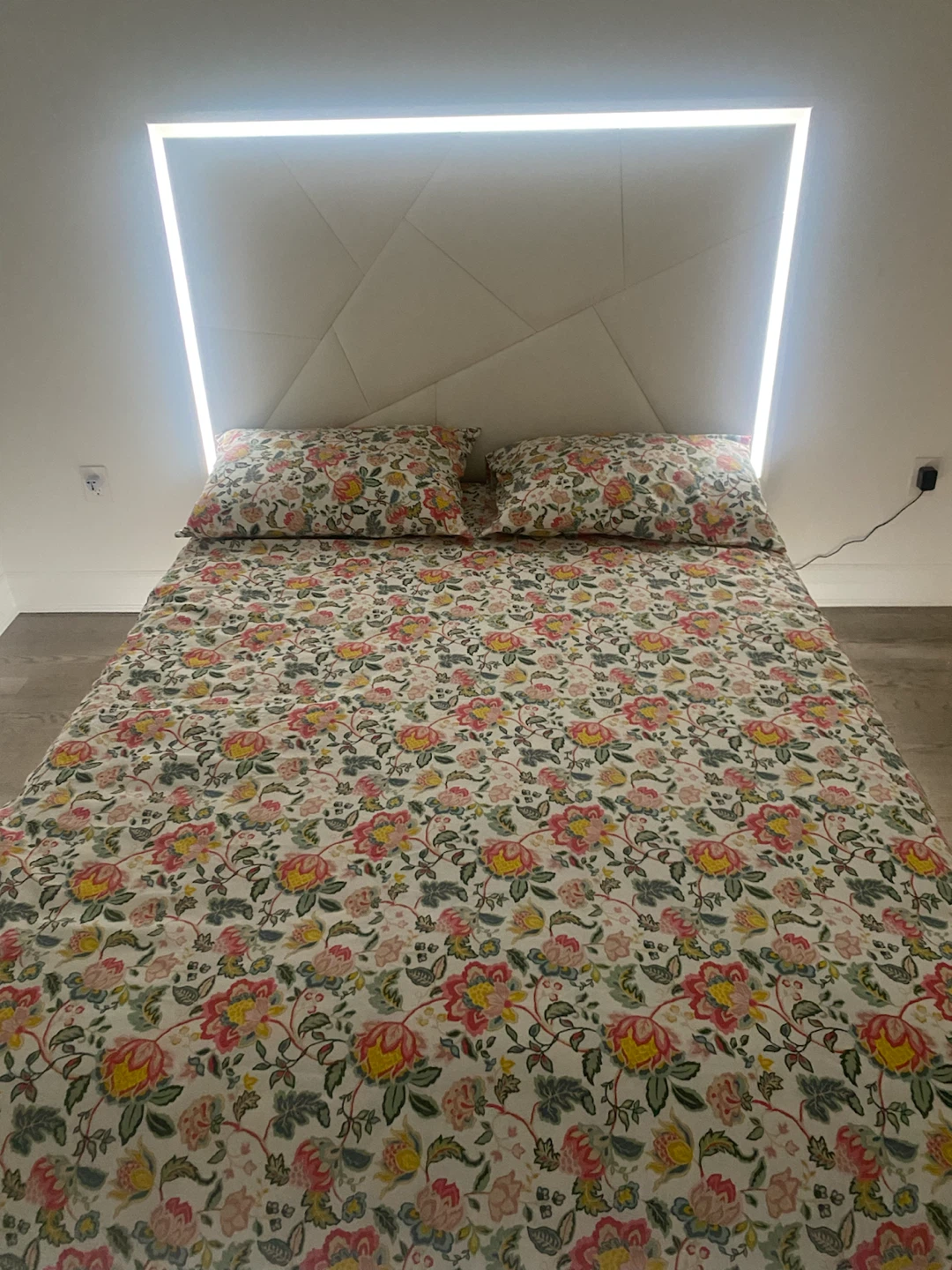 Platform Storage Bed Frame with LED Lights - photo 4