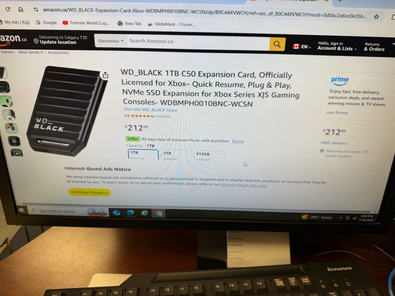 WD_BLACK C50 Expansion Card 1TB