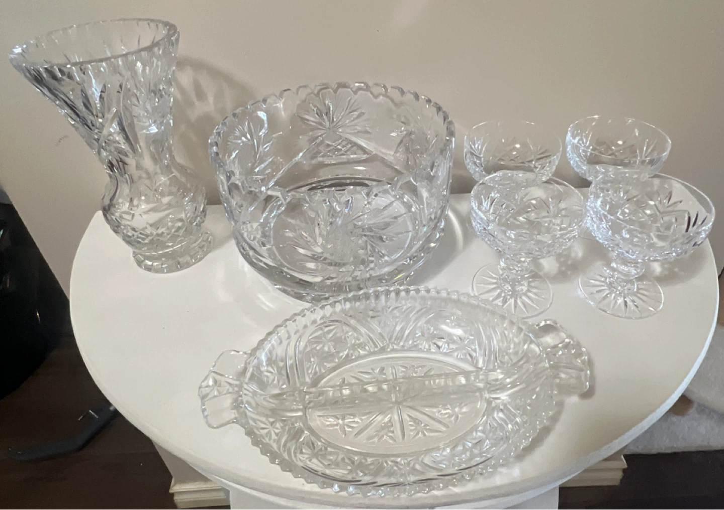 Vintage Pinwheel Crystal Lot (7Pcs)
