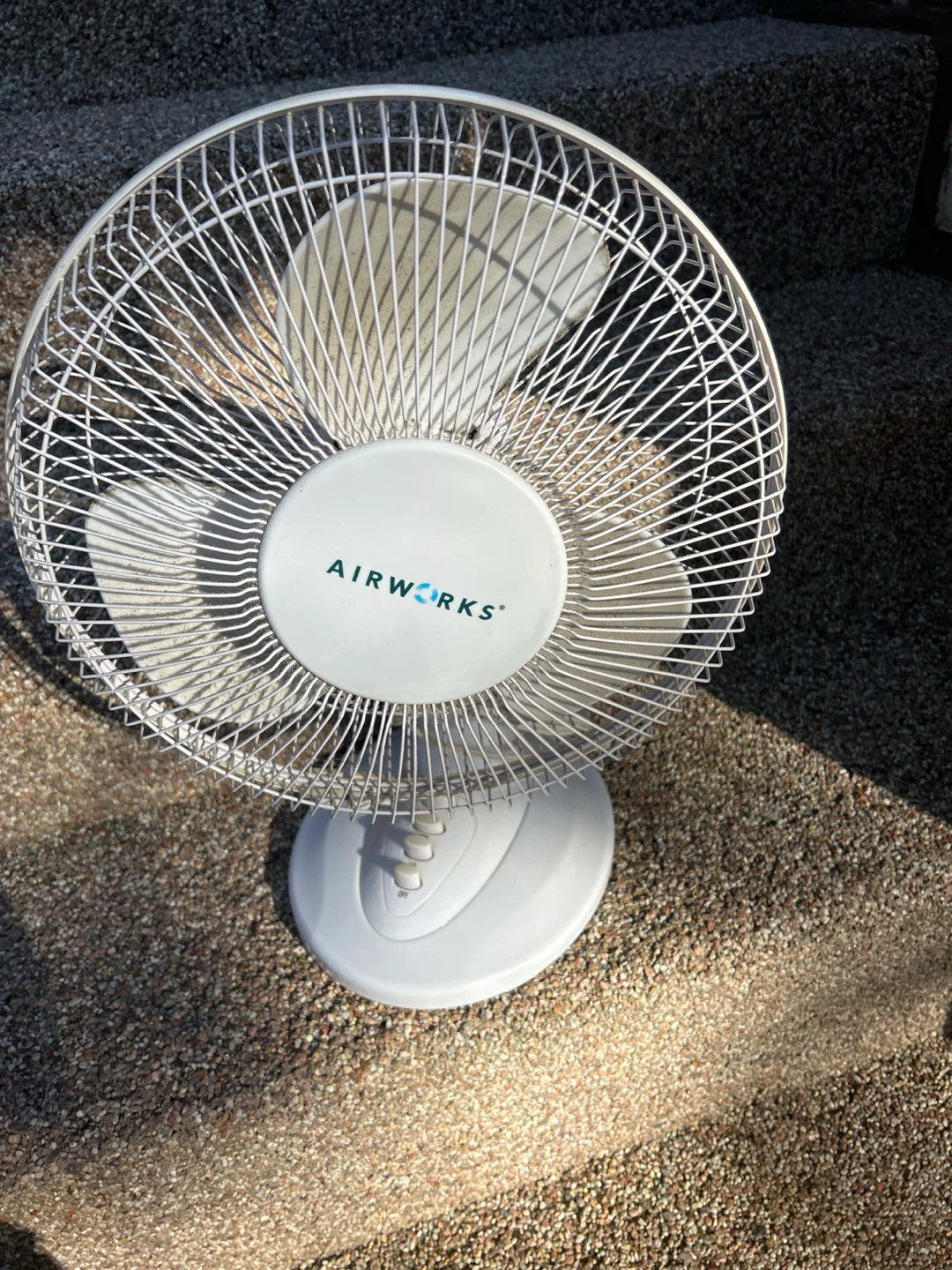 FREE. White Airworks Oscillating Desk Fan