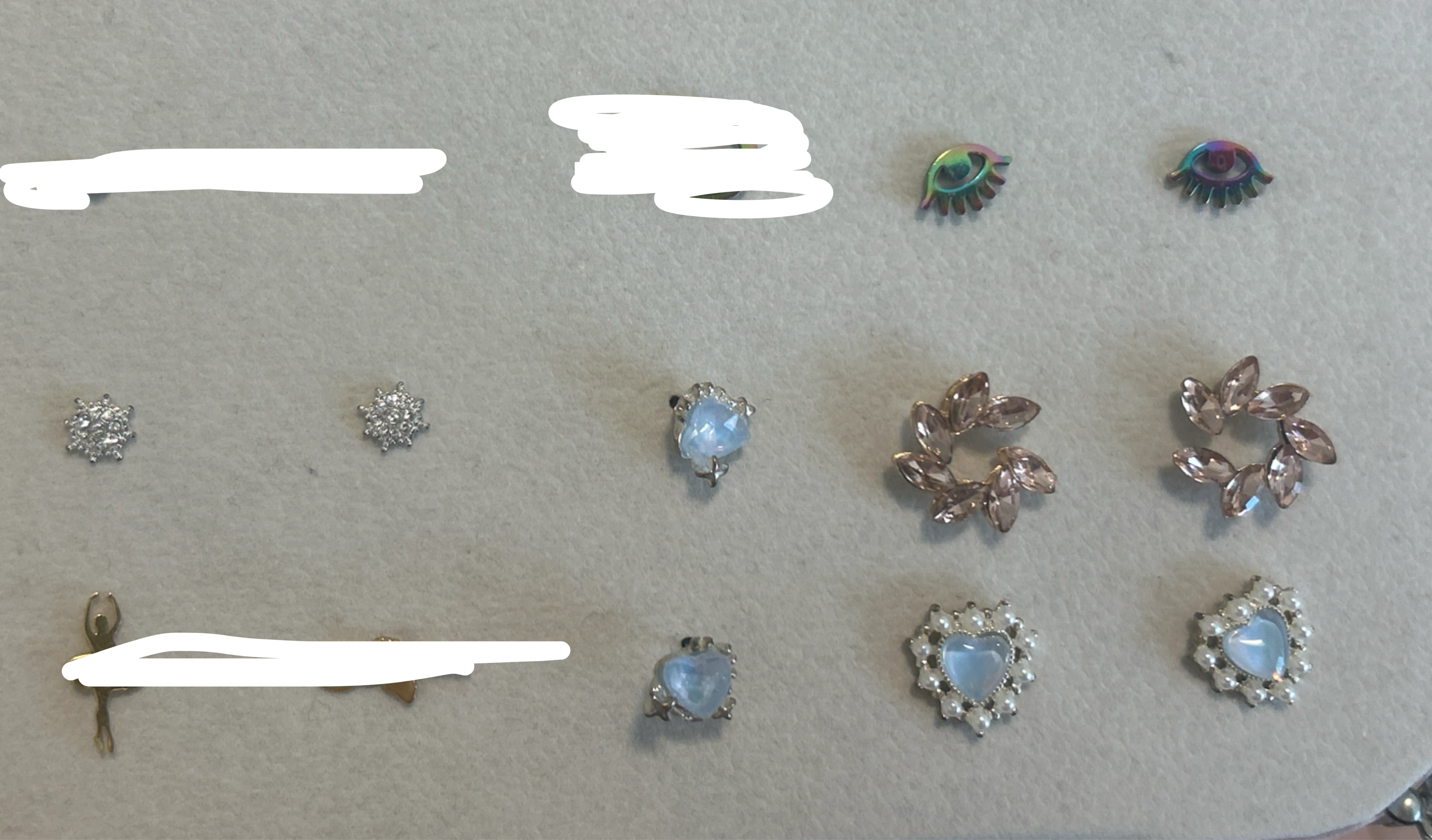 Assorted Charms and Earring Studs