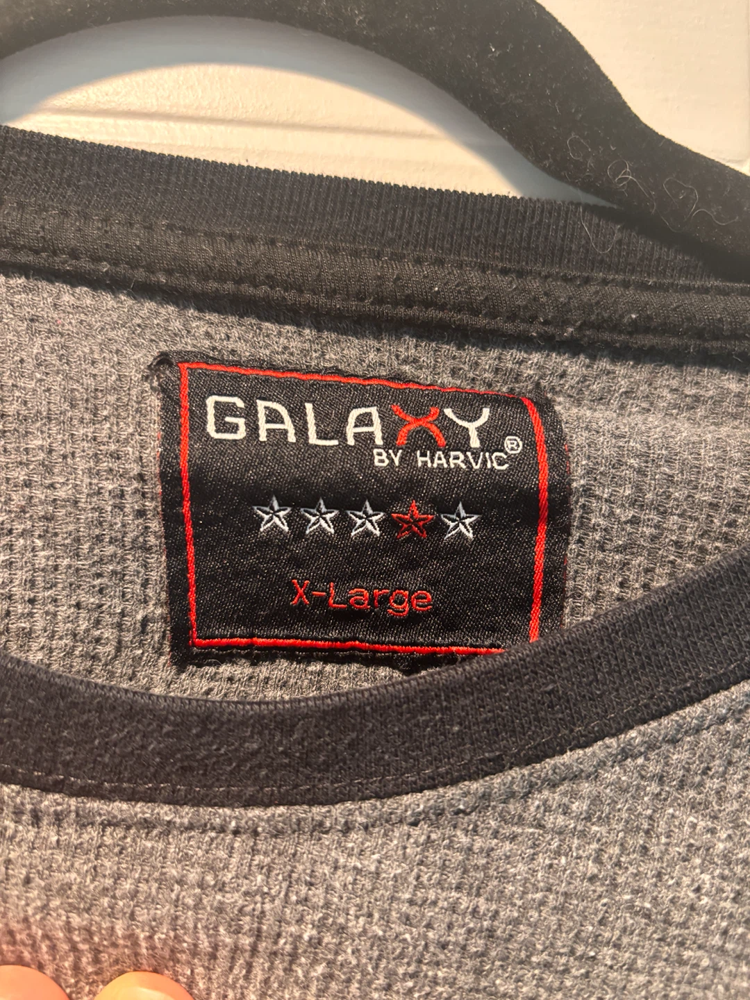 GALAXY by Harvlc Long Sleeve Shirt X-Large (Gray and Black) - photo 3