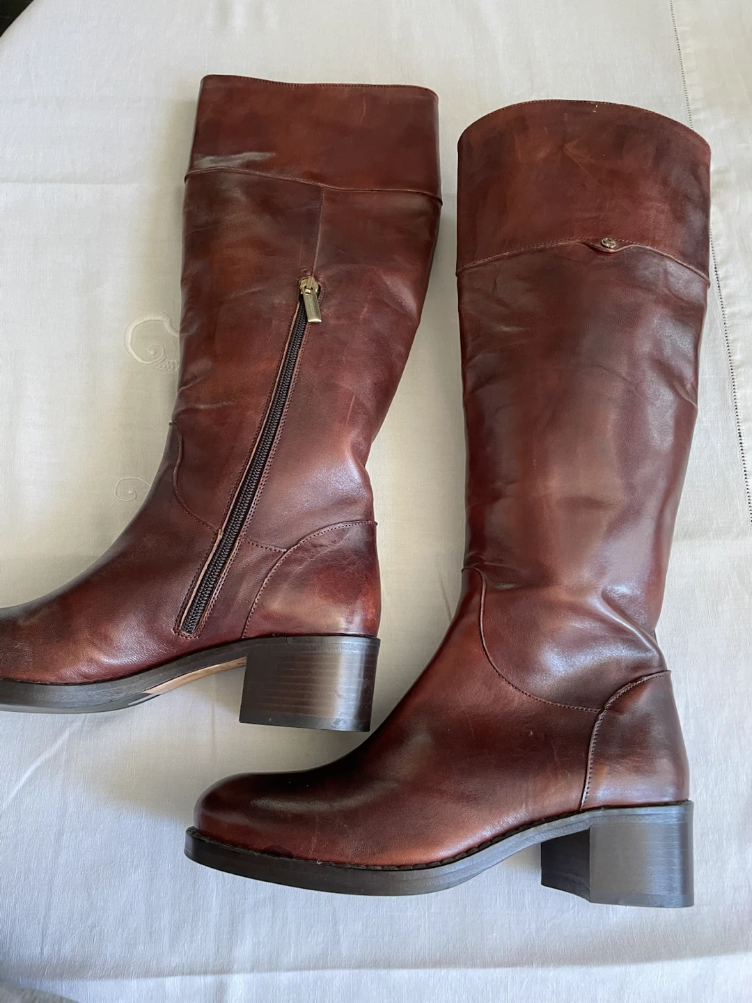 Caapezzani Women's Leather Boots Size 39 Brown - photo 4
