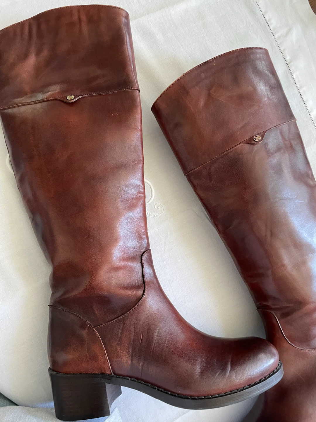 Caapezzani Women's Leather Boots Size 39 Brown - photo 5