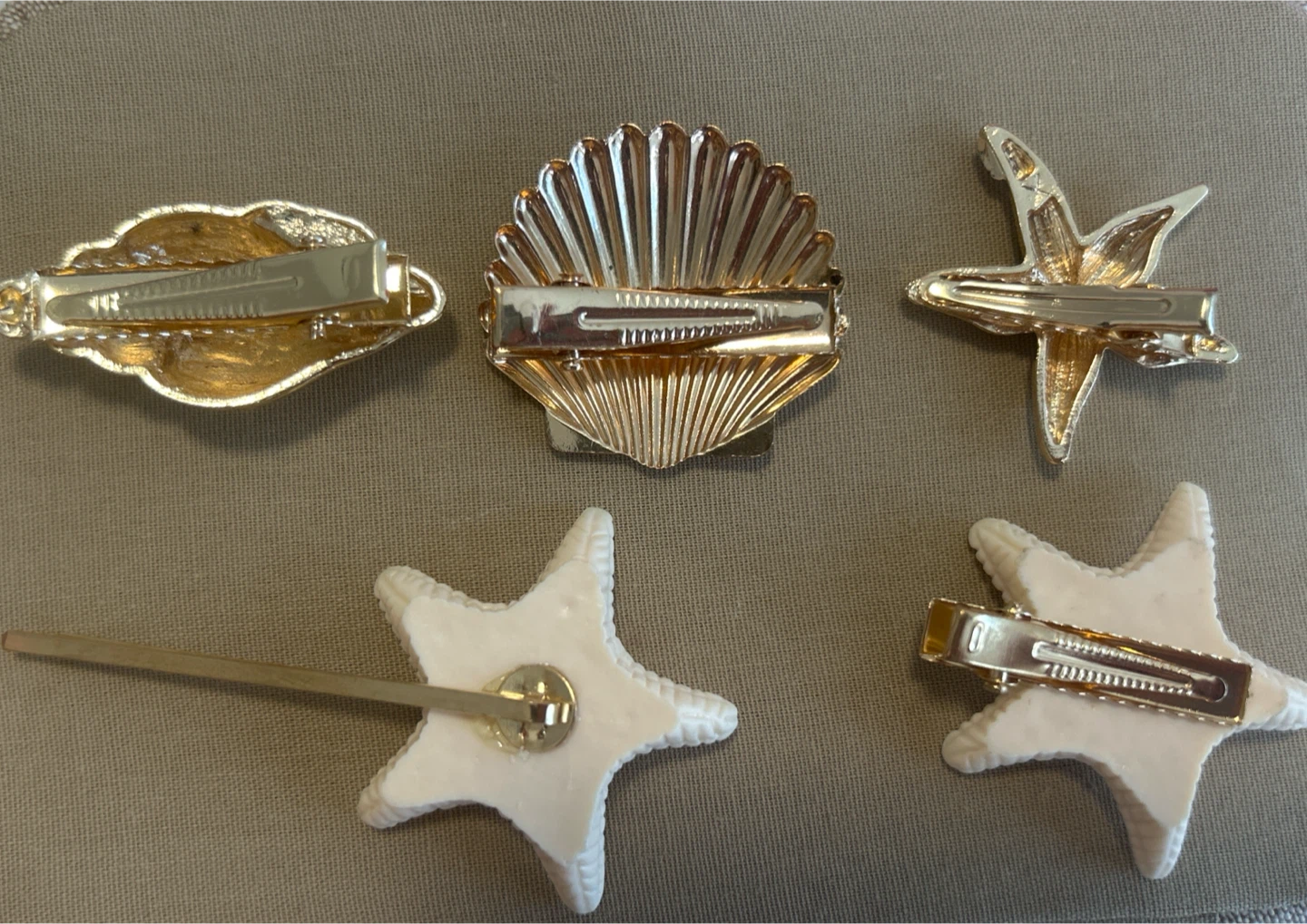 Seashell and Starfish Hair Clips Set - photo 2